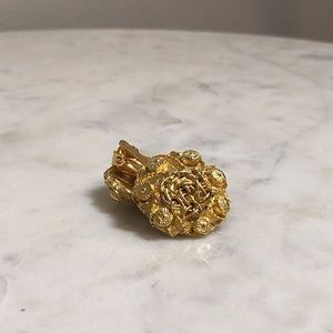 Vintage Gold Clip-On Earrings
